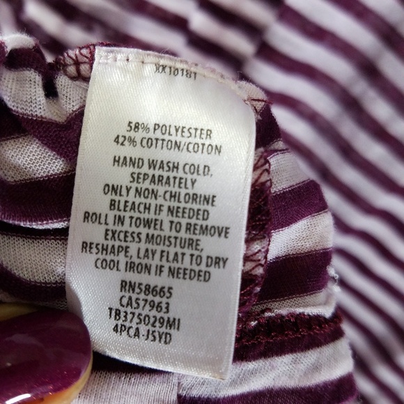 Treasure & Bond Purple Striped Tshirt - Picture 4 of 5